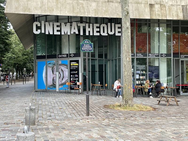 Modern building of the Cinematheque francaise in Paris