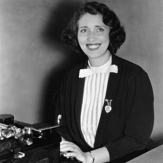 A 1940s screenwriter working at a typewriter