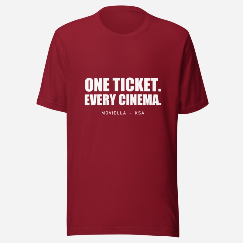 Moviella One Ticket Tee Cardinal
