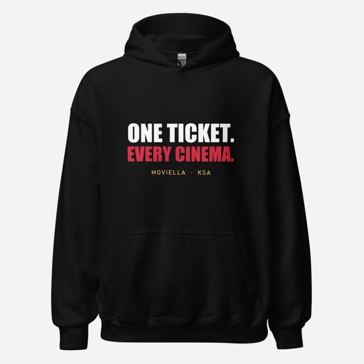 Moviella One Ticket Hoodie in Black