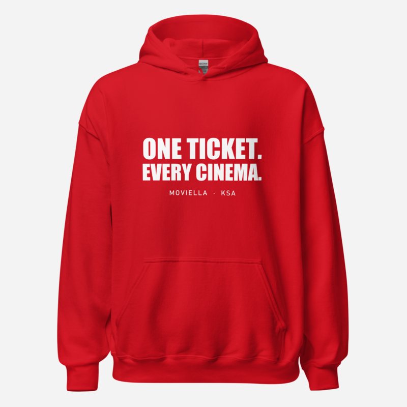 Moviella One Ticket Hoodie in Red