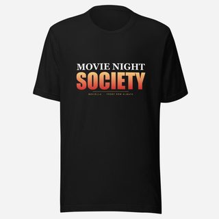 Moviella Movie Night Society Tee Black