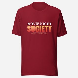 Moviella Movie Night Society Tee Cardinal