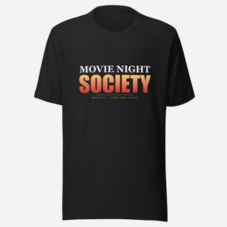Moviella Movie Night Society Tee Vintage Black