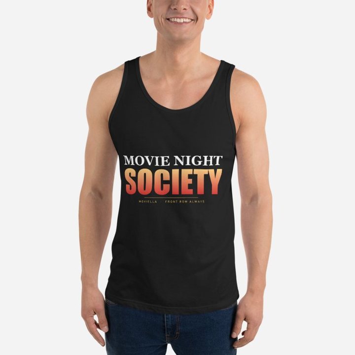 Moviella Movie Night Society Tank in Black
