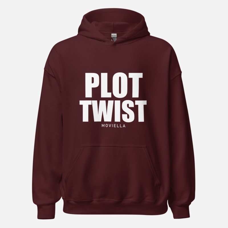 Moviella Plot Twist Hoodie Maroon