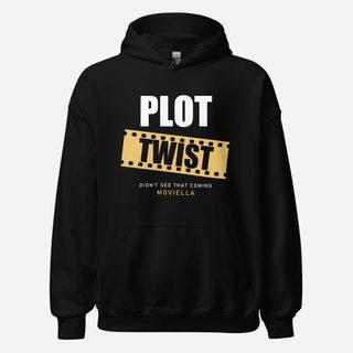 Moviella Plot Twist (Film Strip) Cinema Hoodie Black