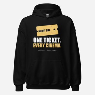 Moviella One Ticket Every Cinema Cinema Hoodie Black