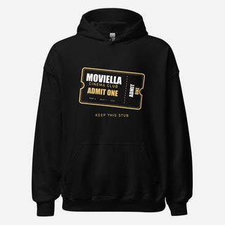 Moviella Cinema Club Ticket Stub Cinema Hoodie Black