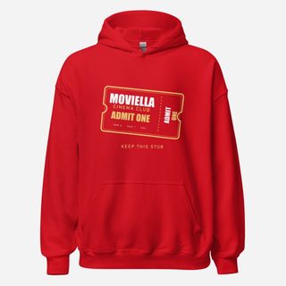 Moviella Cinema Club Ticket Stub Cinema Hoodie Red