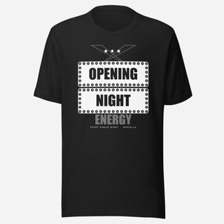 Moviella Opening Night Energy Sayings Tee Vintage Black