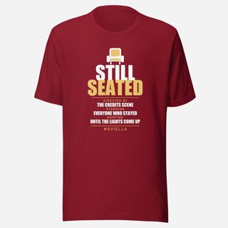 Moviella Still Seated Sayings Tee Cardinal