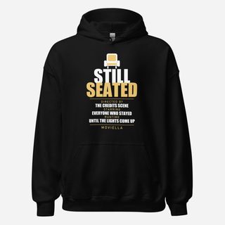 Moviella Still Seated Sayings Hoodie Black