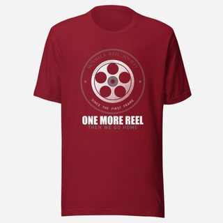 Moviella Reel Society Screening Room Tee Cardinal