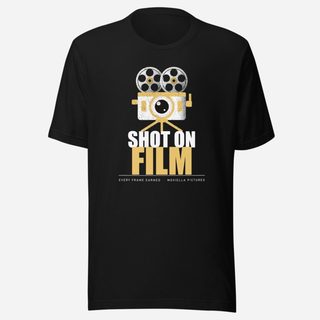 Moviella Shot On Film Screening Room Tee Black
