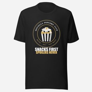 Moviella Popcorn Club Screening Room Tee Vintage Black