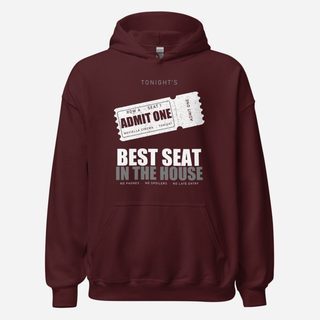 Moviella Admit One Screening Room Hoodie Maroon