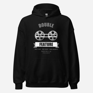 Moviella Double Feature Screening Room Hoodie Black