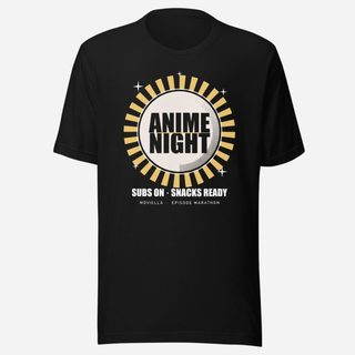 Moviella Anime Night Screening Room Tee Black
