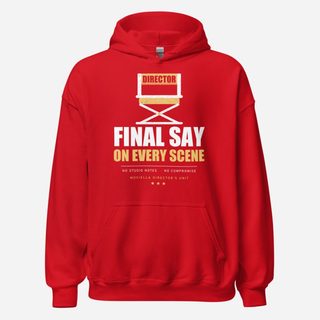 Moviella Director's Chair Screening Room Hoodie Red