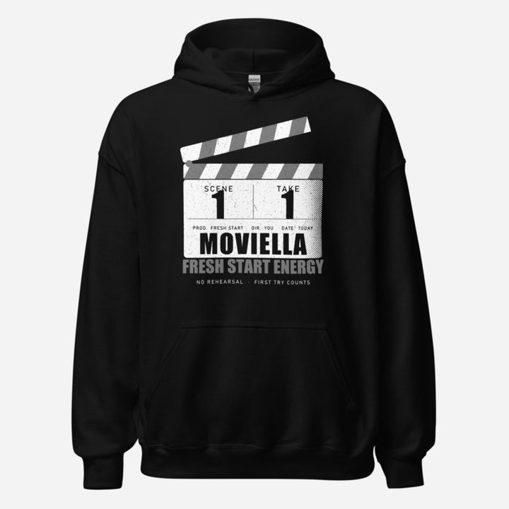 Moviella Scene 1 Take 1 Screening Room Hoodie in Black