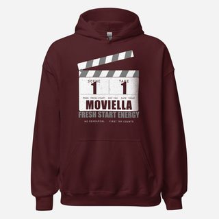 Moviella Scene 1 Take 1 Screening Room Hoodie Maroon