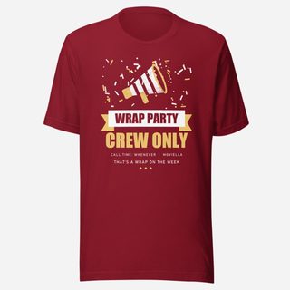 Moviella Wrap Party Screening Room Tee Cardinal