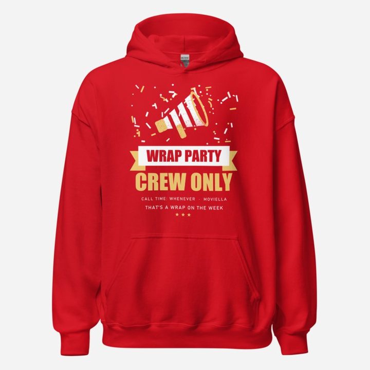 Moviella Wrap Party Screening Room Hoodie in Red