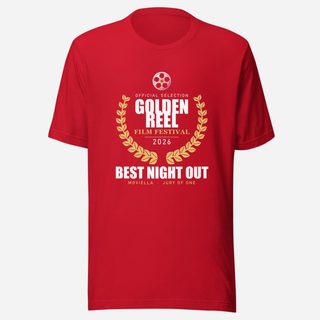 Moviella Golden Reel Festival Screening Room Tee Red