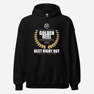 Moviella Golden Reel Festival Screening Room Hoodie Black