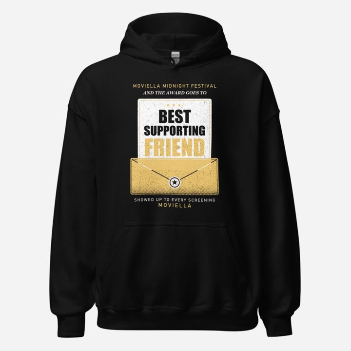 Moviella Best Supporting Friend Screening Room Hoodie in Black