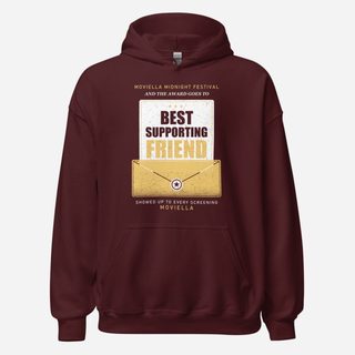Moviella Best Supporting Friend Screening Room Hoodie Maroon