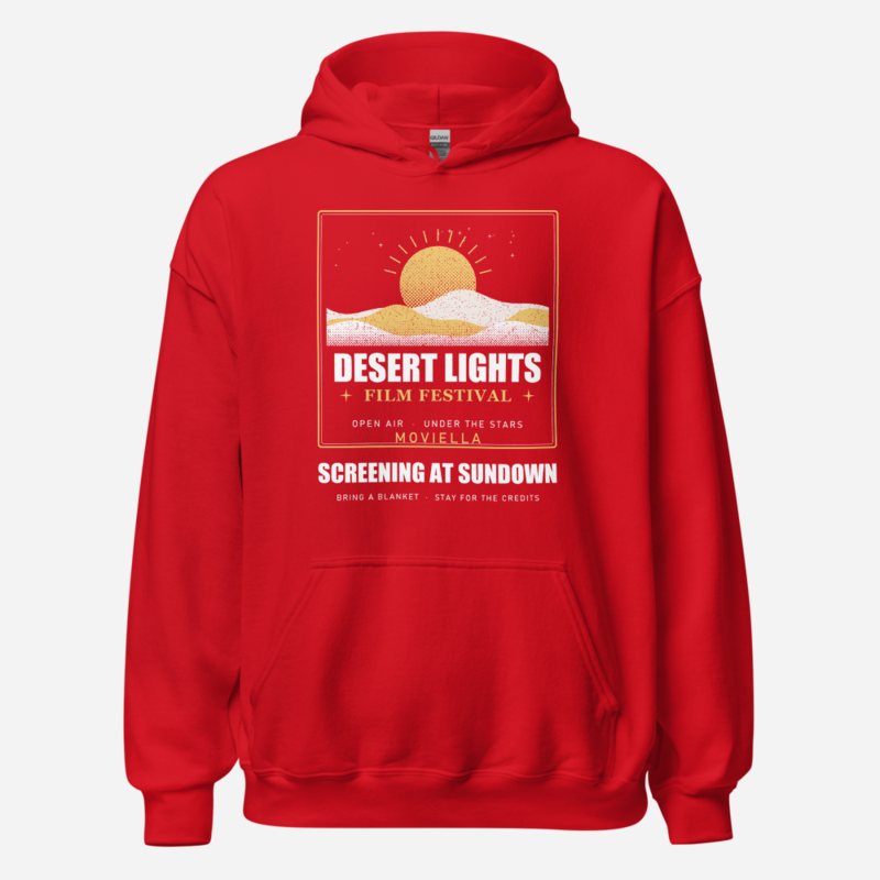 Moviella Desert Lights Festival Screening Room Hoodie