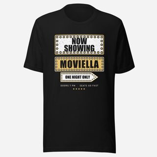 Moviella Now Showing Screening Room Tee Black