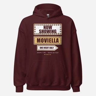 Moviella Now Showing Screening Room Hoodie Maroon