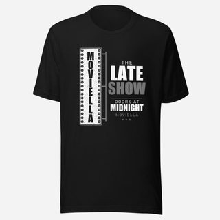 Moviella The Late Show Screening Room Tee Black