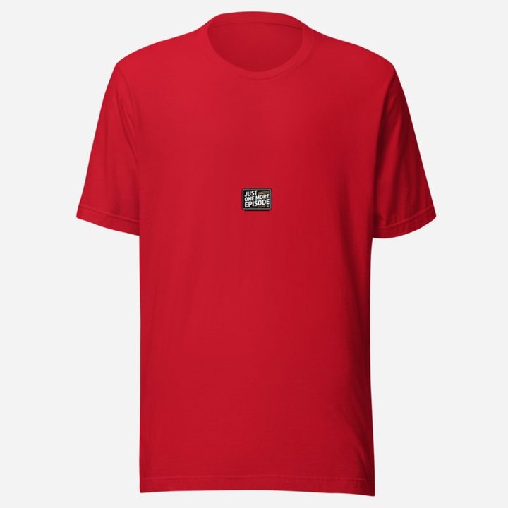 Moviella Just One More Episode Tee in Red