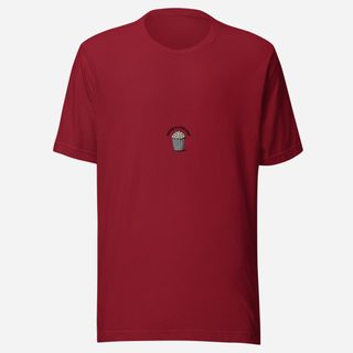 Moviella Popcorn Is A Food Group Tee Cardinal