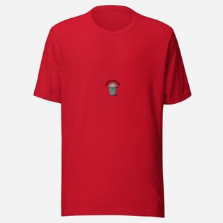Moviella Popcorn Is A Food Group Tee Red