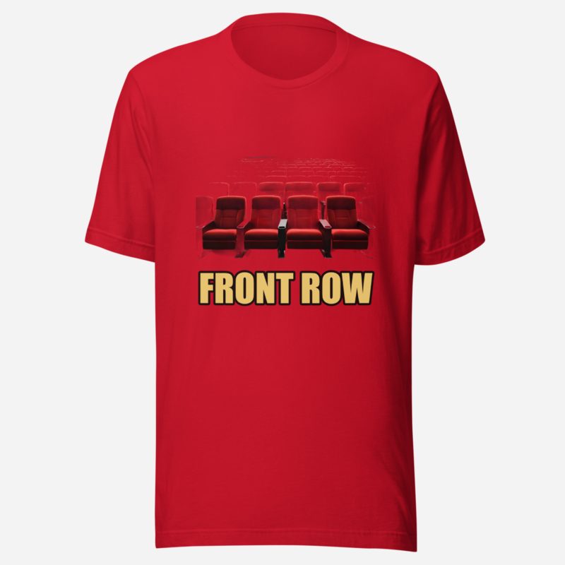 Moviella Front Row Cinema Seats Tee in Red