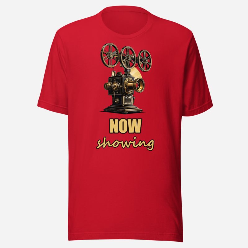 Moviella Now Showing Projector Tee in Red