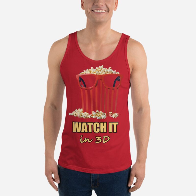 Moviella Watch It In 3D Glasses Tank Red