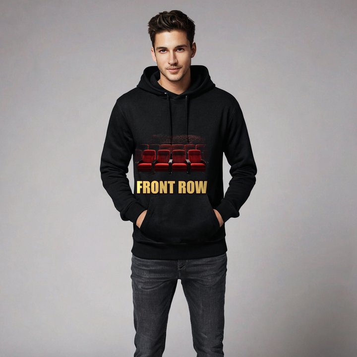 Moviella Front Row Cinema Seats Hoodie in Black